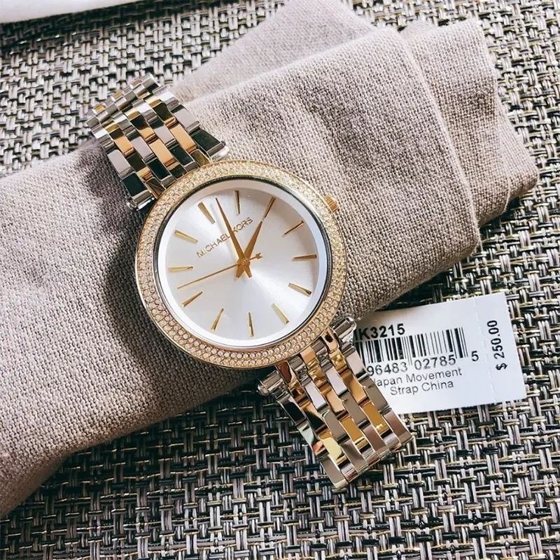 Michael Kors Darci Silver Dial Fashion Ladies Watch- MK3215